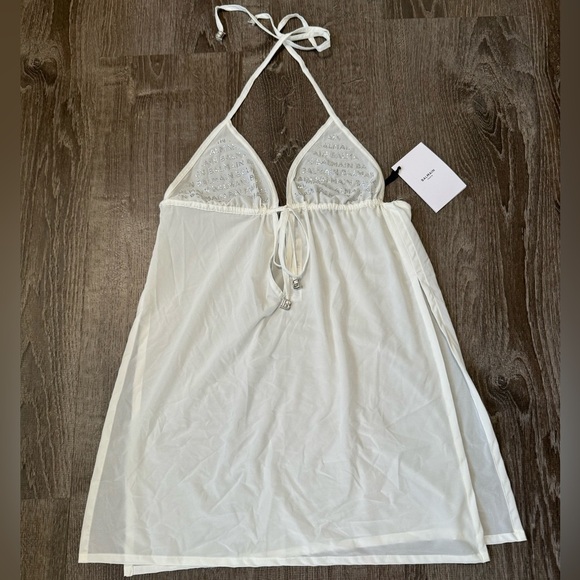 BALMAIN***Women’s White Coverup Dress***Small $1198 - Picture 3 of 7